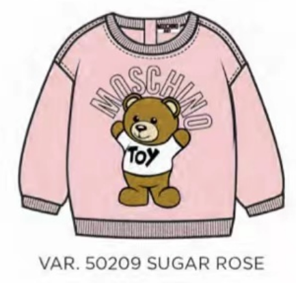 Love moschino 2024 rose sweatshirt