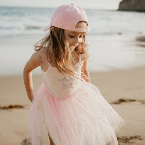 FRILL TUTU DRESS-Peach