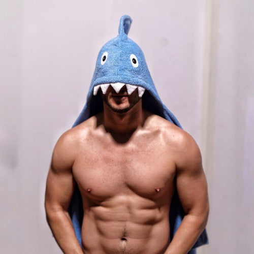 Adult Shark Hooded Towel