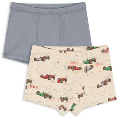 BASIC 2 PACK BOY BOXERS GOTS - TRADEWINDS/GRAND PRIX