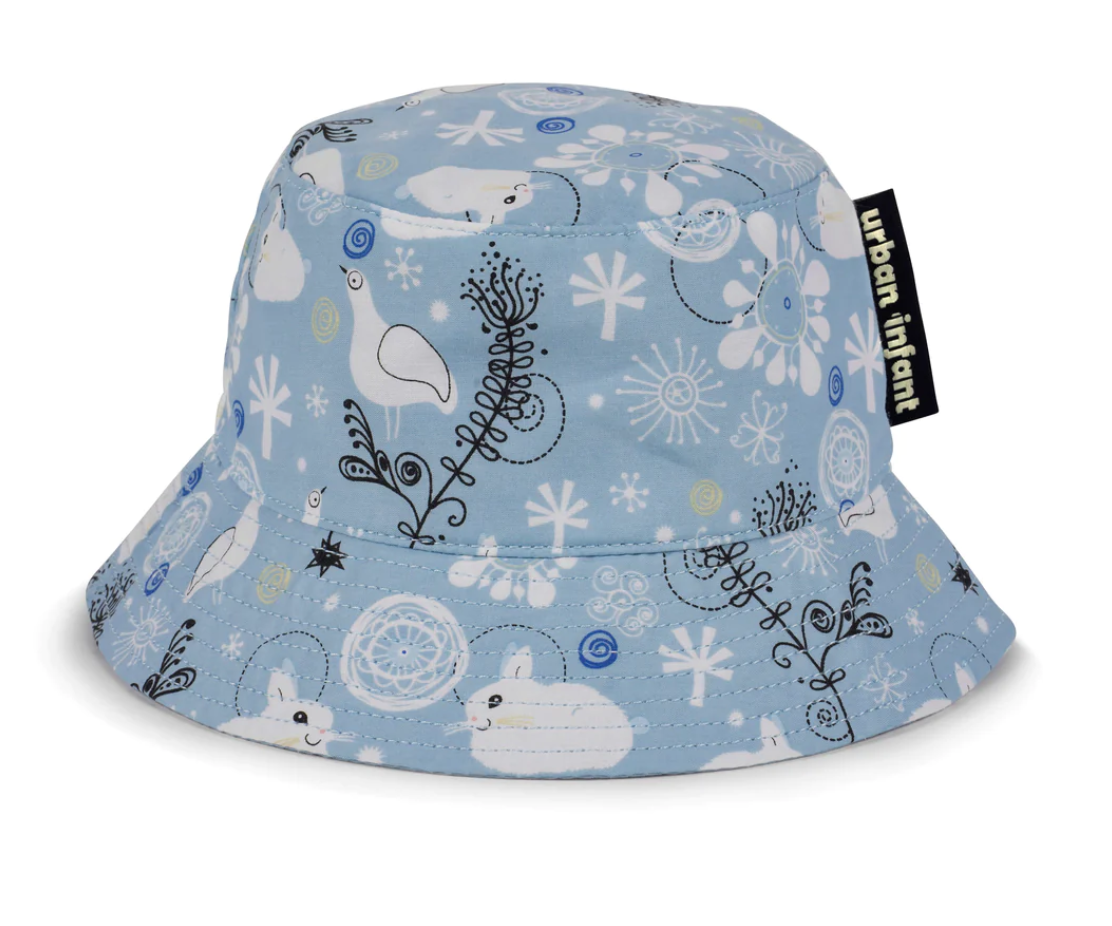 Reversible Bucket Hat for Toddlers - Bunnies