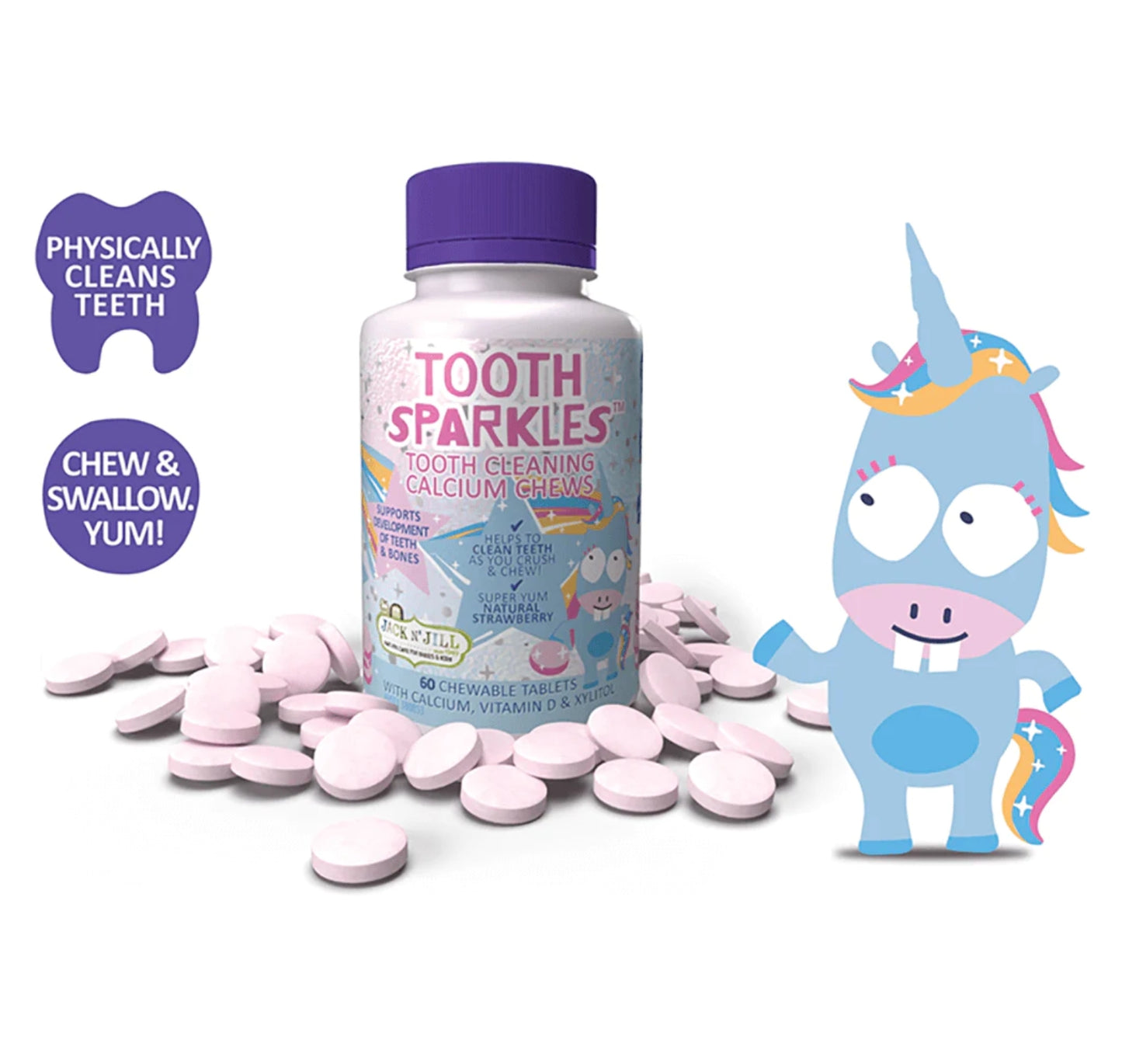 Tooth Sparkles-Tooth Cleaning chews with vitamin D & calcium