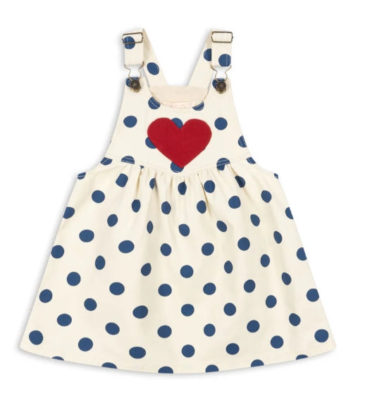 NOLA SPENCER DRESS GOTS - BLUE DOT