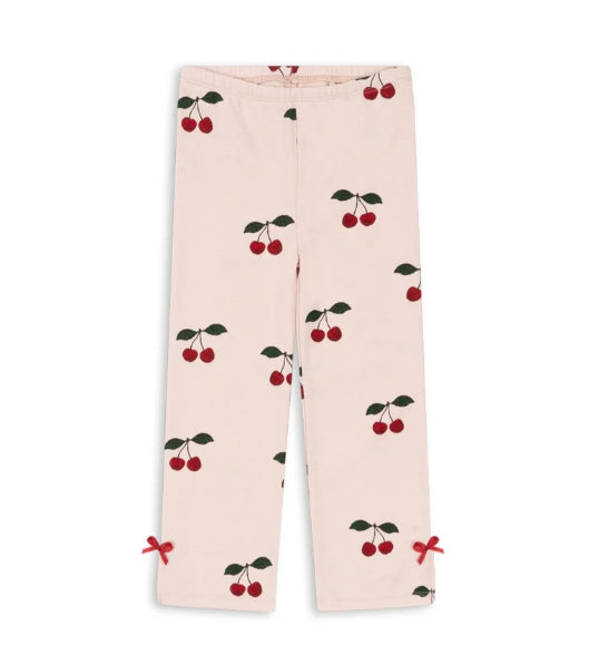 DREY SLIT PANTS GOTS - MA GRANDE CERISE PEONY