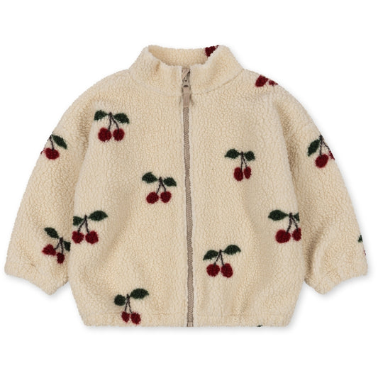 JODY TEDDY JACKET GRS - CHERRY