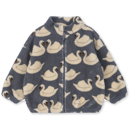 JODY TEDDY JACKET GRS - SWAN