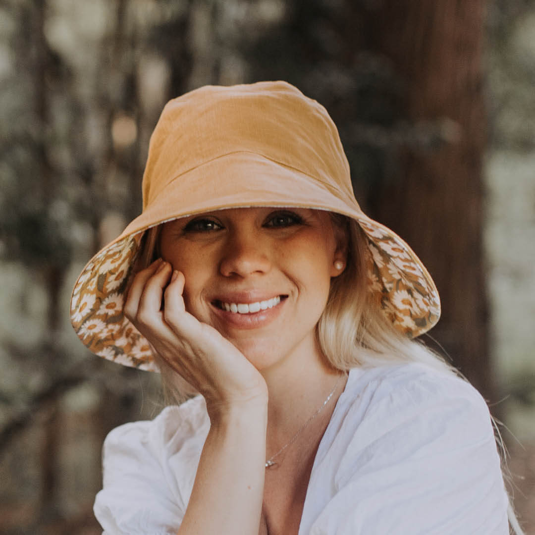 Ladies Reversible Sun Hat - Maggie / Maize