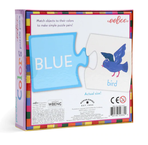 Pre-school Colors Puzzle Pairs