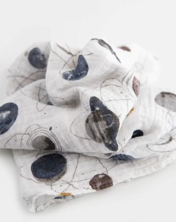 Cotton Muslin Swaddle Blanket Set - Planetary 2