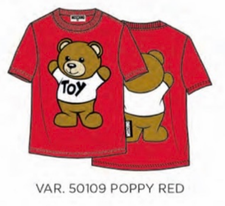 MOSCHINO T-SHIRT HUM03U LAA01 - POPPY RED