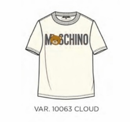 MOSCHINO TSHIRT HQM03S LBA12 - CLOUD