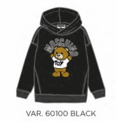 Black discount moschino sweatshirt