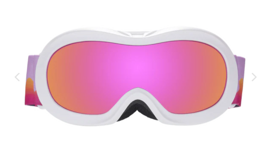 Wicked White Kids' Ski Goggle - Fuchsia Mirrored Lens