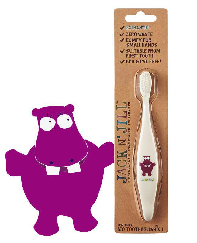 Plastic Free Bio Toothbrush - Hippo