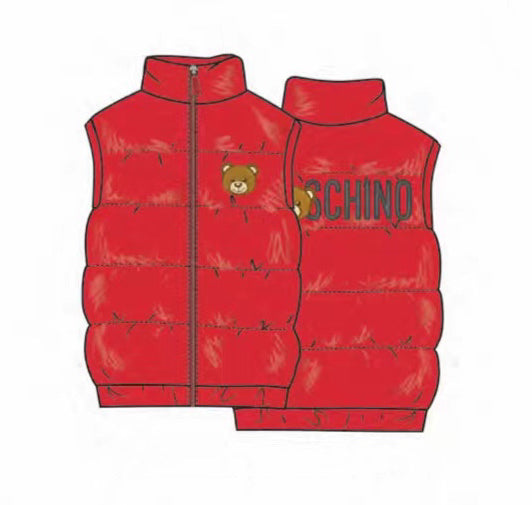 MOSCHINO TEDDY BEAR PADDED NYLON VEST