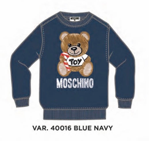 MOSCHINO TEDDY BEAR CANDY CANE  SWEATSHIRT