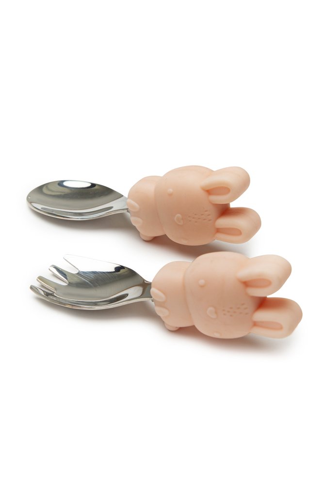 Learning Spoon and Fork Set - Bunny